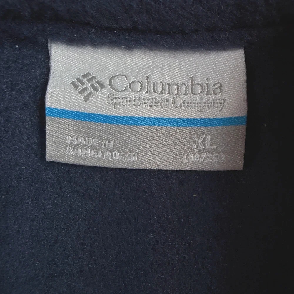 NWT Columbia Steens Mtn Fleece Vest‎ Youth XL Navy Blue Full Zip WB1433-464